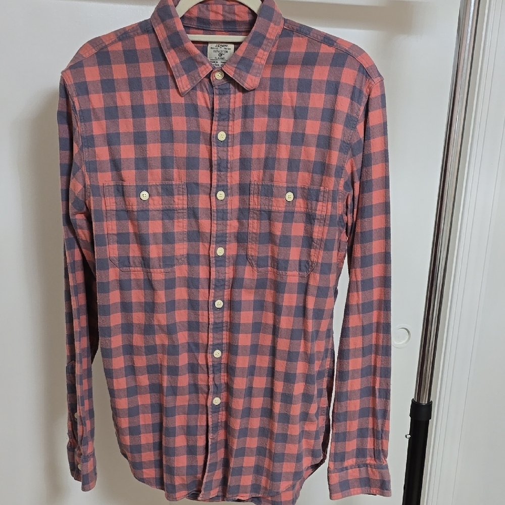 J. Crew Men's Plaid Button Down Flannel
